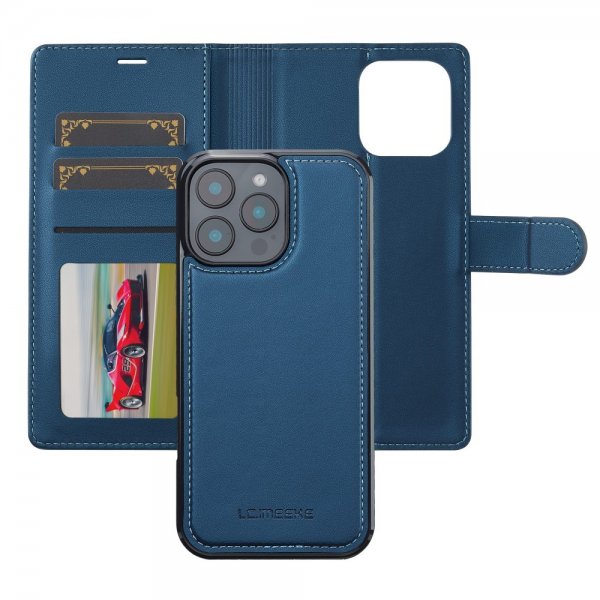 iPhone 16 Pro Max Etui Aftageligt Cover L2 Series MagSafe Blå