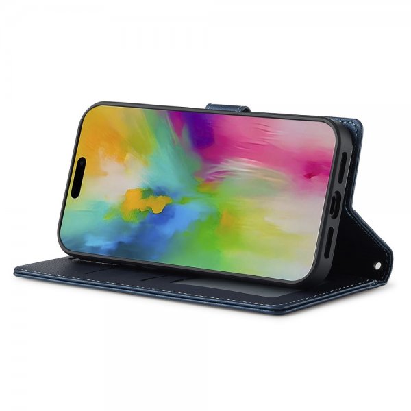 iPhone 16 Pro Max Etui Aftageligt Cover L2 Series MagSafe Blå
