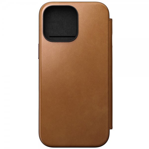 iPhone 16 Pro Max Etui Modern Leather Folio English Tan