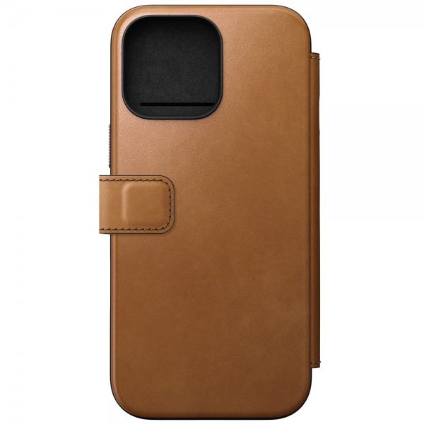 iPhone 16 Pro Max Etui Modern Leather Folio English Tan