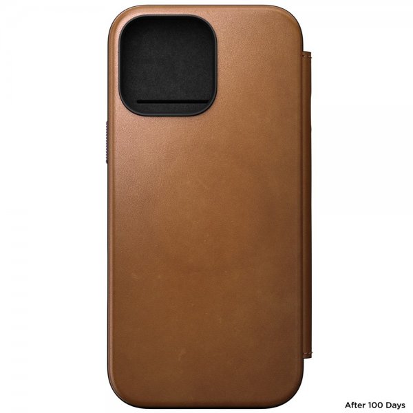 iPhone 16 Pro Max Etui Modern Leather Folio English Tan