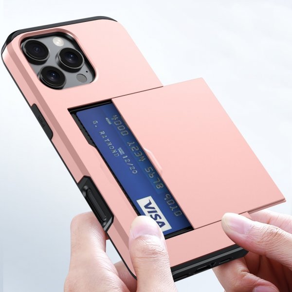 iPhone 16 Pro Max Cover Card Slide Grå