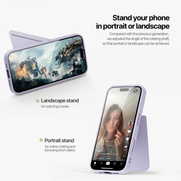 iPhone 16 Pro Max Cover Rafi II Series MagSafe Lilla