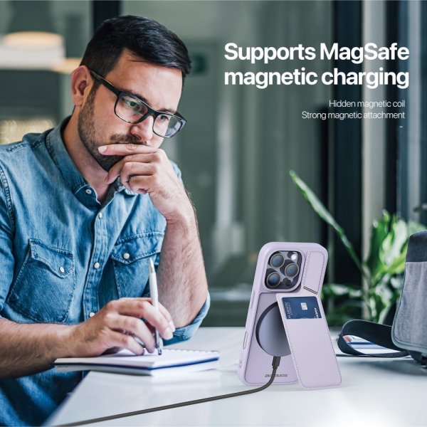 iPhone 16 Pro Max Cover Rafi II Series MagSafe Lilla