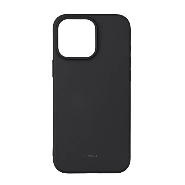 iPhone 16 Pro Max Cover Silicone Touch Sort