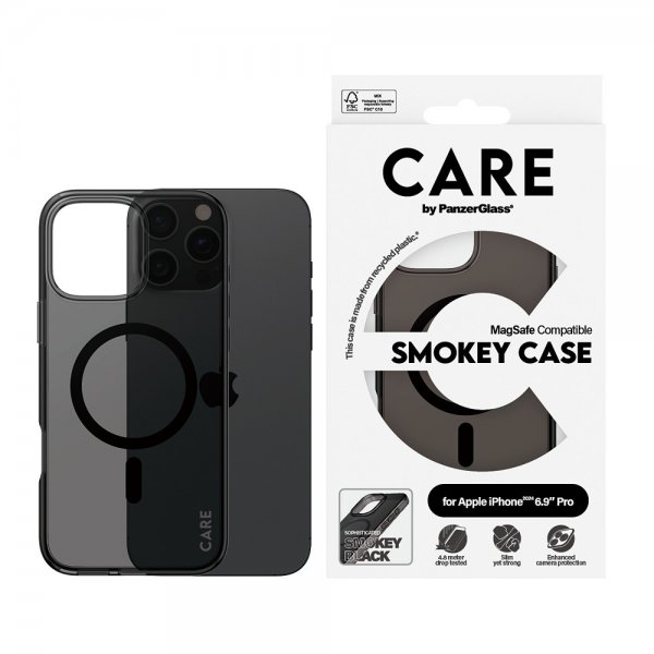iPhone 16 Pro Max Cover Smokey MagSafe Sort