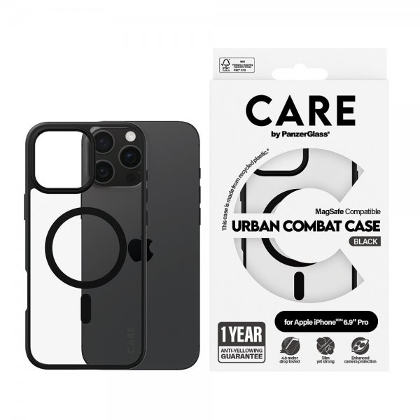 iPhone 16 Pro Max Cover Urban Combat MagSafe Sort