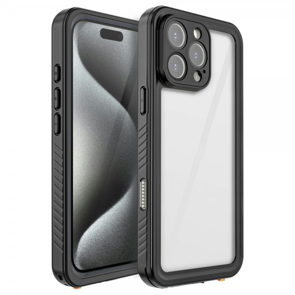 iPhone 16 Pro Max Cover Vandtæt IP68 Sort