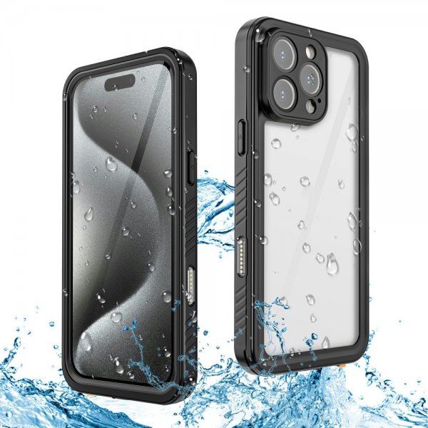 iPhone 16 Pro Max Cover Vandtæt IP68 Sort