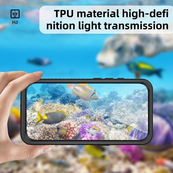 iPhone 16 Pro Max Cover Vandtæt IP68 Sort