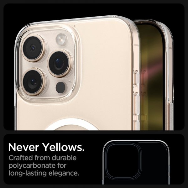 iPhone 16 Pro Cover Thin Fit T MagFit Clear White