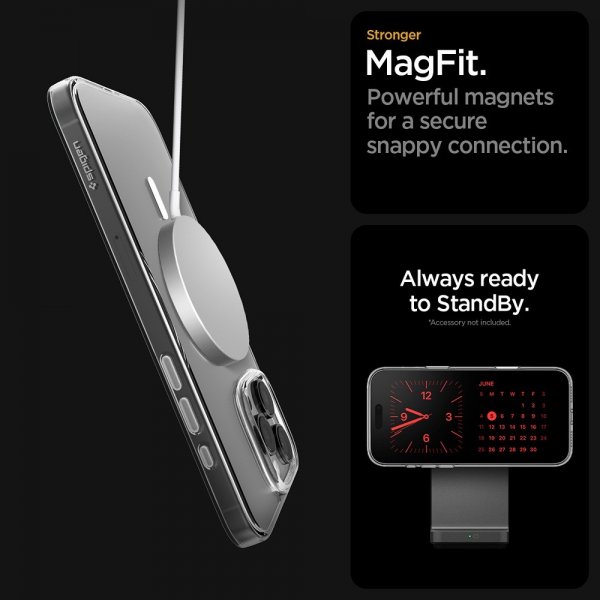 iPhone 16 Pro Cover Thin Fit T MagFit Clear White
