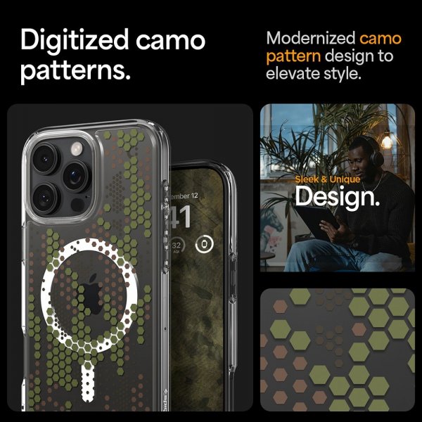 iPhone 16 Pro Cover Ultra Hybrid MagFit Digital Camo