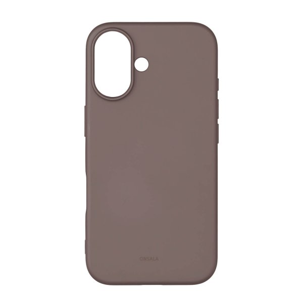 iPhone 16 Cover Silicone Touch Chocolate