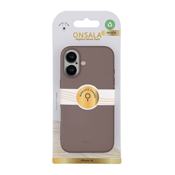 iPhone 16 Cover Silicone Touch Chocolate