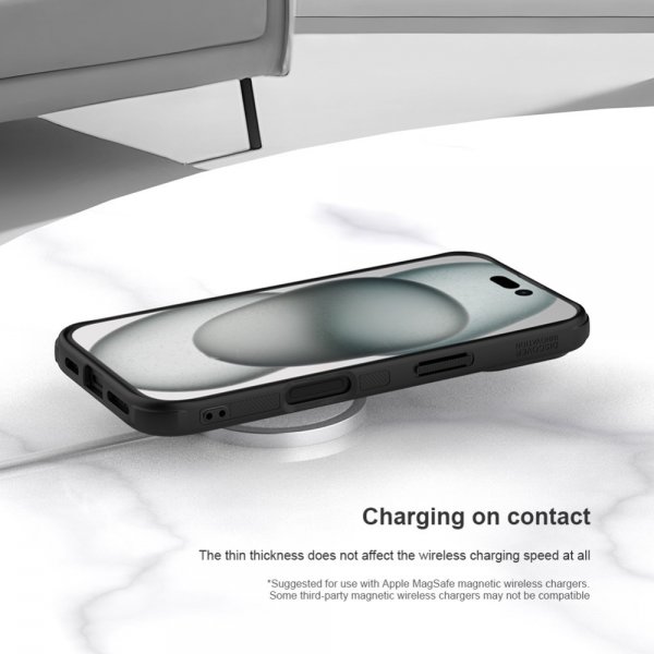 iPhone 16 Cover Super Frosted Shield Pro MagSafe Sort