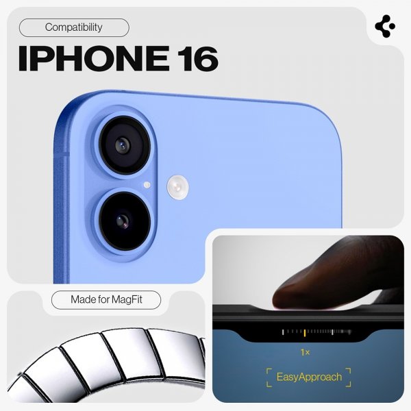 iPhone 16 Cover Tough Armor MagFit Frost Black