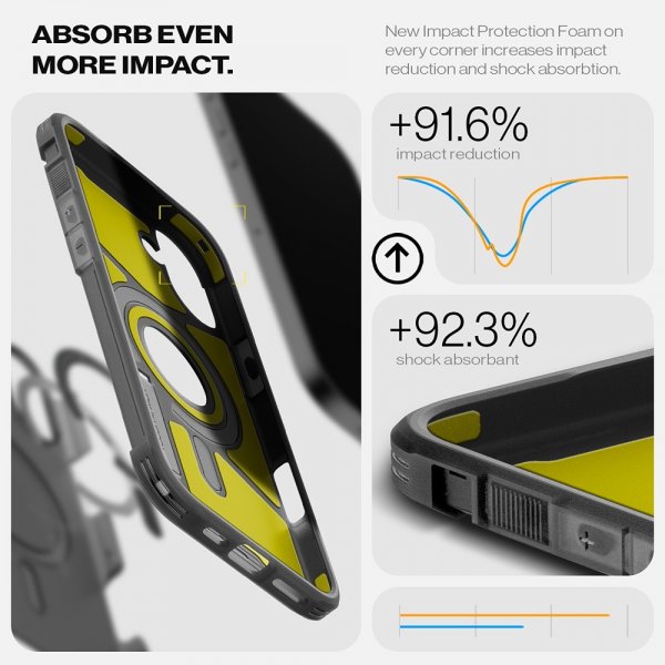 iPhone 16 Cover Tough Armor MagFit Frost Black