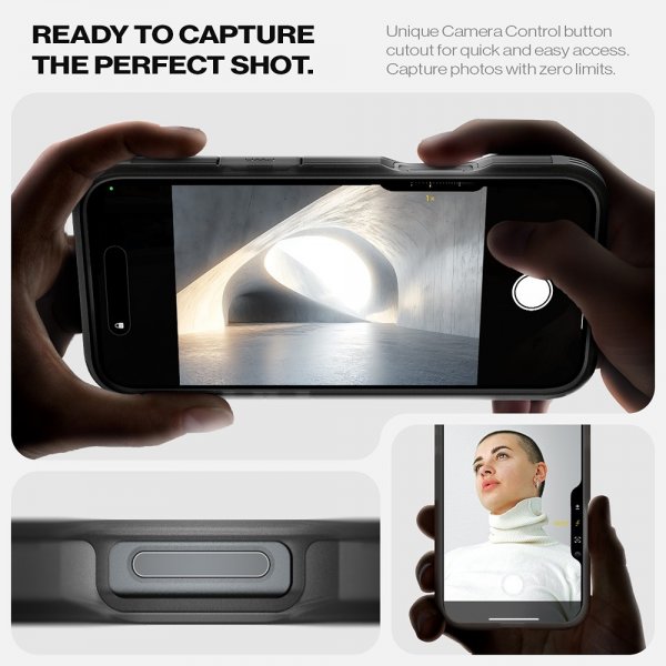 iPhone 16 Cover Tough Armor MagFit Frost Black