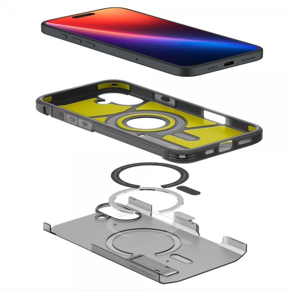 iPhone 16 Cover Tough Armor MagFit Frost Black