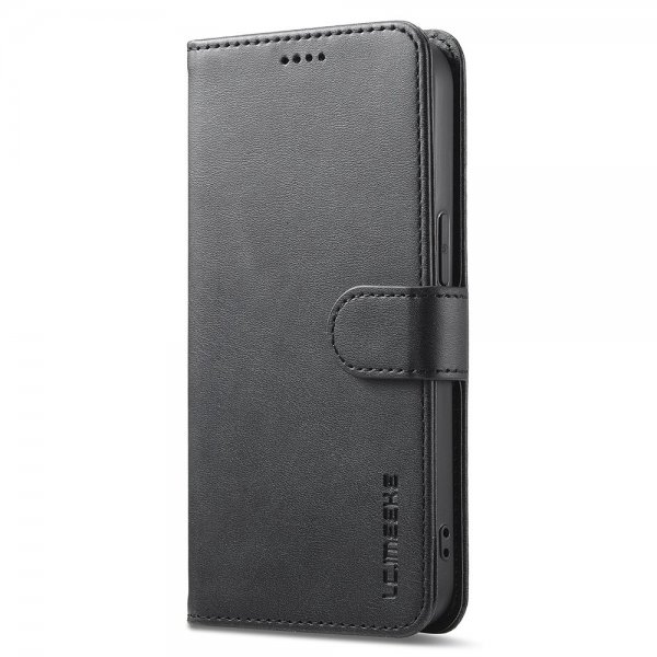 iPhone 16e/17e Etui med Kortholder Stativfunktion Sort