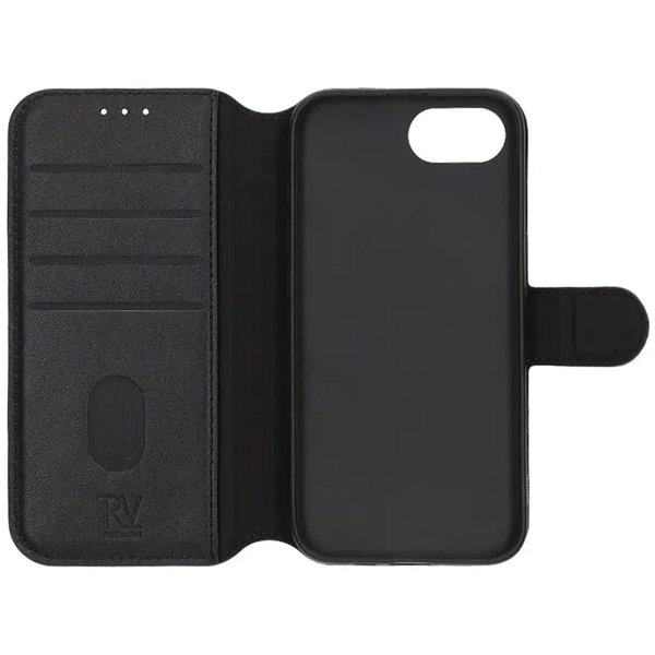 iPhone 16e/17e Etui Ægte Læder Sort