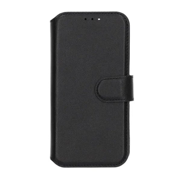 iPhone 16e/17e Etui Ægte Læder Sort