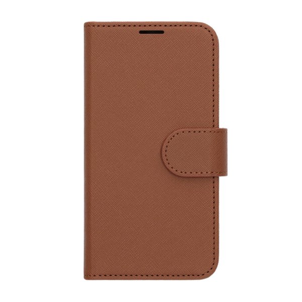 iPhone 16e/17e Etui med Kortholder Stativfunktion Brun