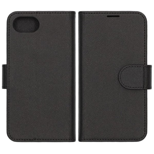 iPhone 16e/17e Etui med Kortholder Stativfunktion Sort