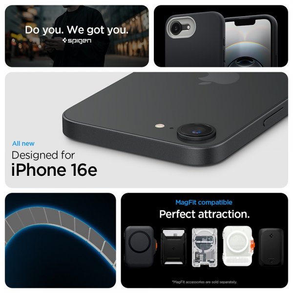 iPhone 16e/17e Cover Nano Pop MagFit Black Sesame