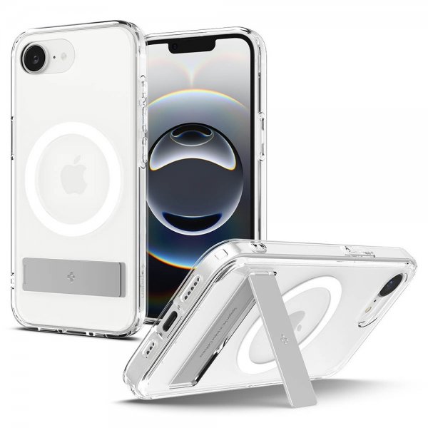 iPhone 16e/17e Cover Ultra Hybrid S MagFit Clear White