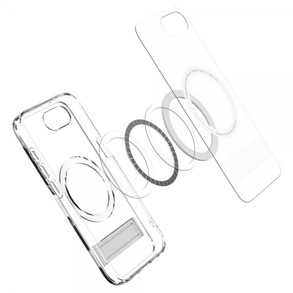 iPhone 16e/17e Cover Ultra Hybrid S MagFit Clear White