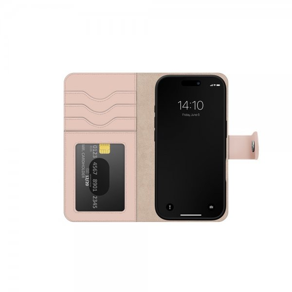 iPhone 17 Pro Max Etui Magnet Wallet+ MagSafe Lyserød