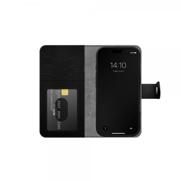 iPhone 17 Pro Max Etui Magnet Wallet+ MagSafe Sort