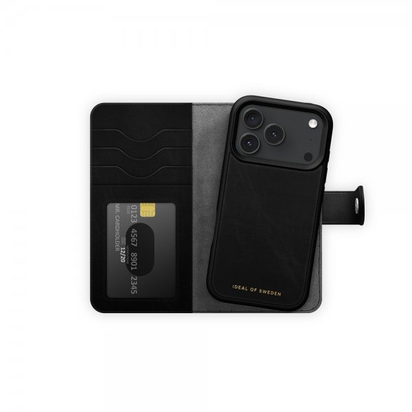 iPhone 17 Pro Max Etui Magnet Wallet+ MagSafe Sort