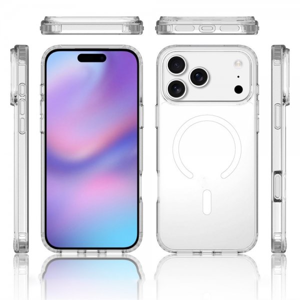 iPhone 17 Pro Max Cover Feather Series MagSafe Transparent