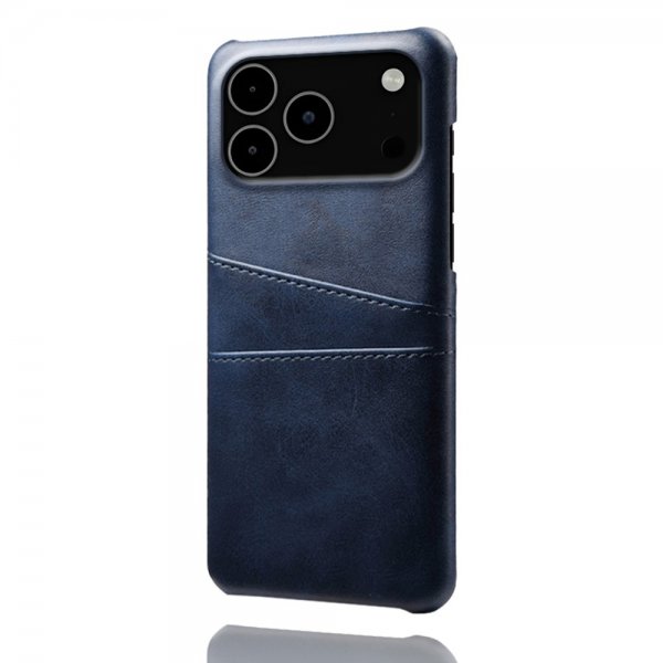 iPhone 17 Pro Max Cover med Kortholder til to kort Blå