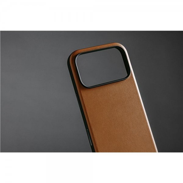 iPhone 17 Pro Max Cover Modern Leather Case English Tan