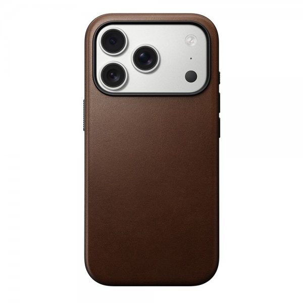 iPhone 17 Pro Cover Modern Leather Case Brun