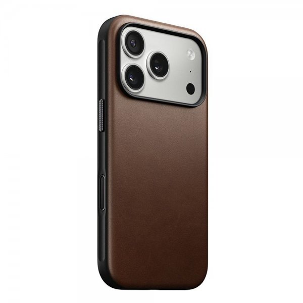 iPhone 17 Pro Cover Modern Leather Case Brun