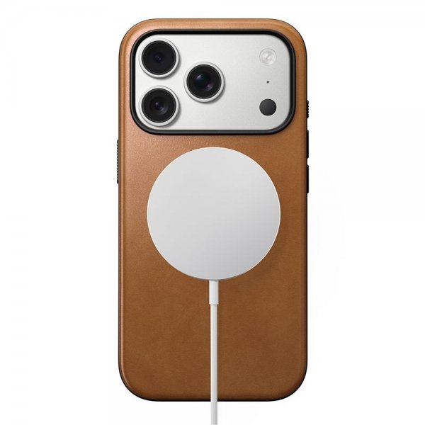 iPhone 17 Pro Cover Modern Leather Case English Tan