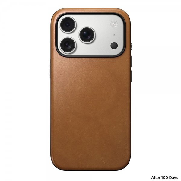 iPhone 17 Pro Cover Modern Leather Case English Tan
