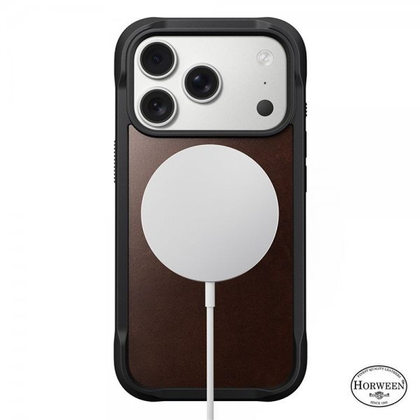 iPhone 17 Pro Cover Modern Leather Case Horween Rustic Brown