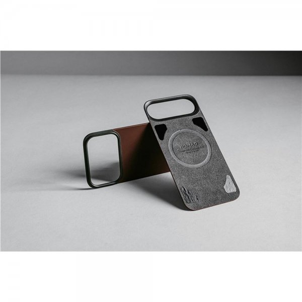 iPhone 17 Pro Skin Mag Leather Back Sort