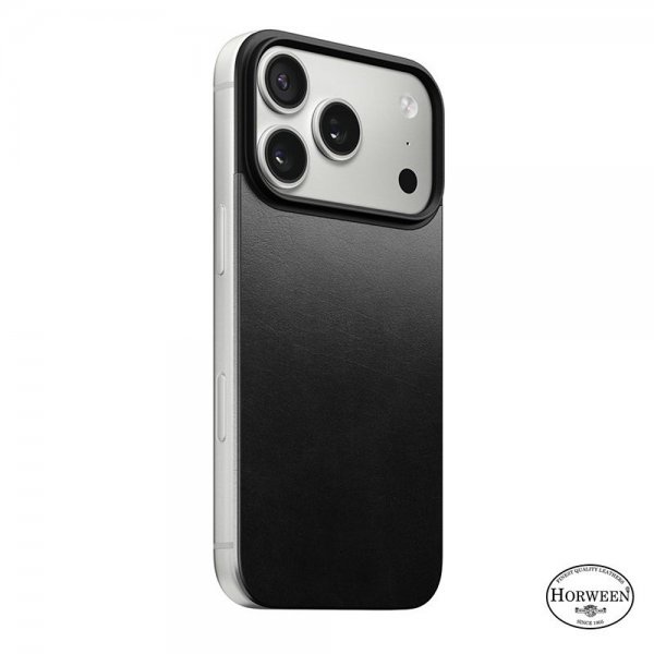 iPhone 17 Pro Skin Mag Leather Back Sort
