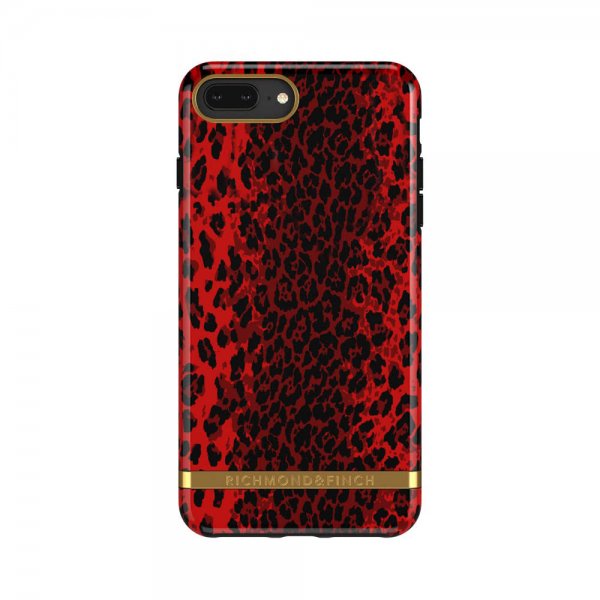 iPhone 6/6S/7/8 Plus Cover Red Leopard