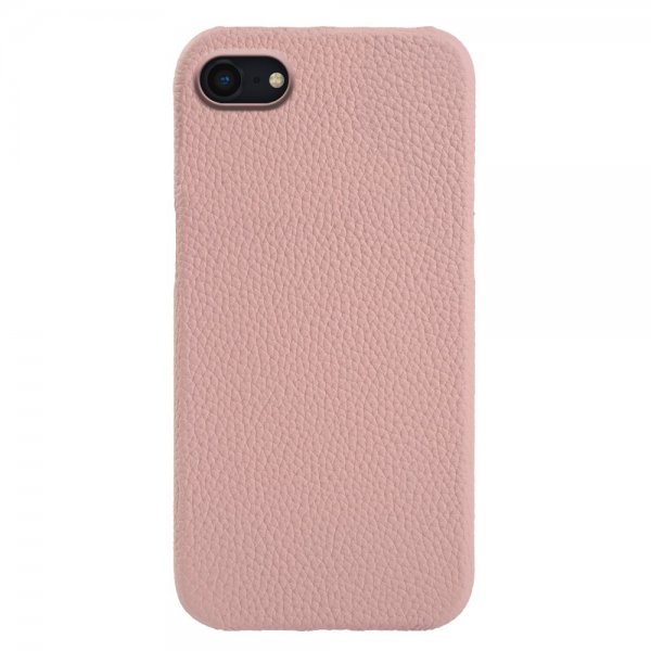iPhone 7/8/SE Cover Ægte Læder MagSafe Lyserød