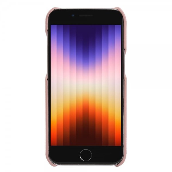 iPhone 7/8/SE Cover Ægte Læder MagSafe Lyserød