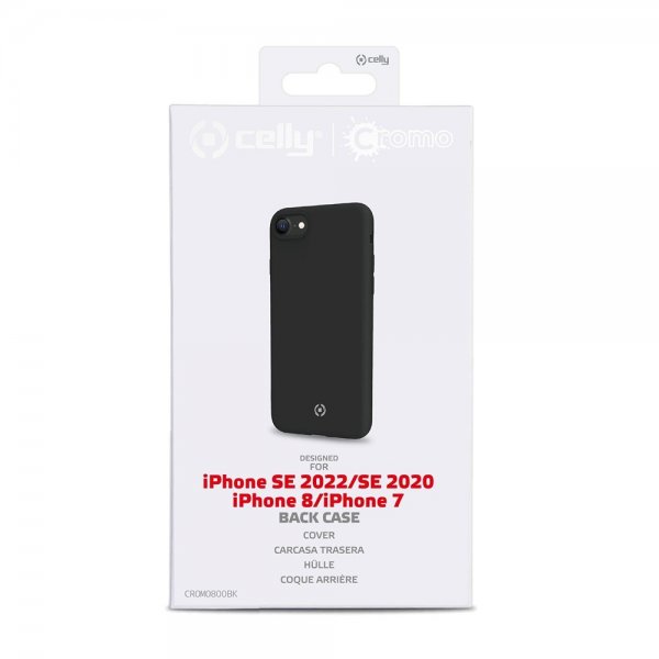 iPhone 7/8/SE Cover CROMO Sort