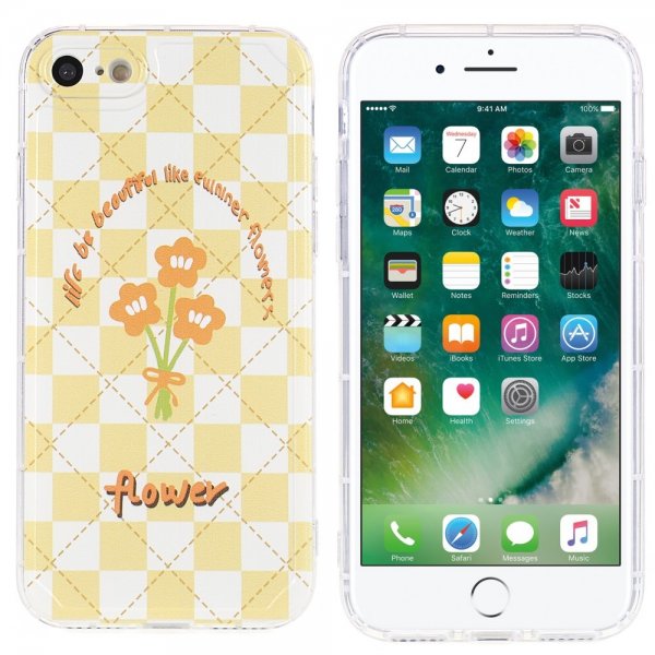 iPhone 7/iPhone 8/iPhone SE 2020/iPhone SE 2022 Cover Flower Firkanter